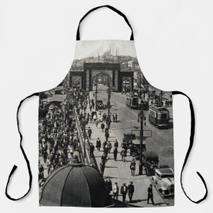 ISTANBUL, TURKEY - CIRCA 1900's :Vintage cityscap Apron