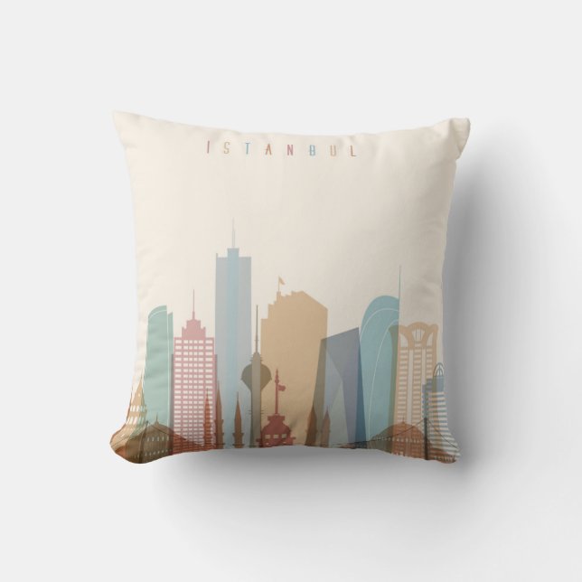 Istanbul, Turkey | City Skyline Cushion (Front)