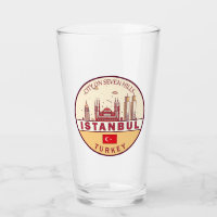 Istanbul Turkey City Skyline Emblem
