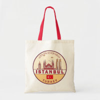 Istanbul Turkey City Skyline Emblem