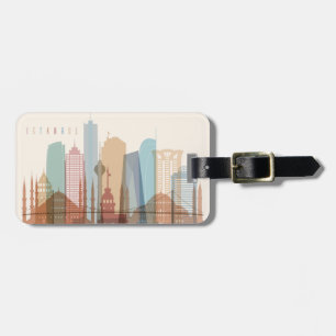 Istanbul, Turkey City Skyline Luggage Tag