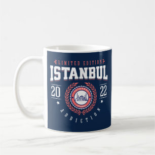 Istanbul Turkey City Traveler Sports Style Navy Coffee Mug