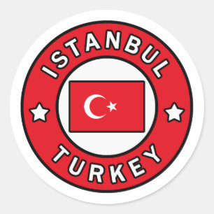 Istanbul Turkey Classic Round Sticker