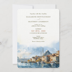 Istanbul Turkey Destination Wedding Invitation