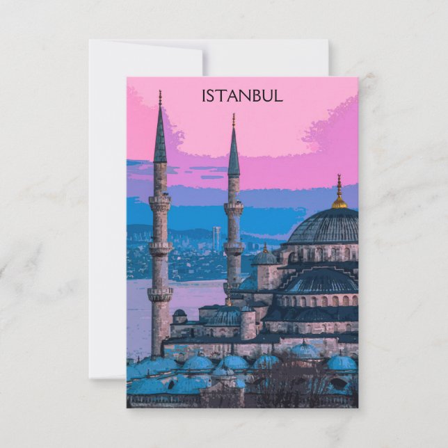 Istanbul Turkey Hagia Sophia Architecture Card (Front)