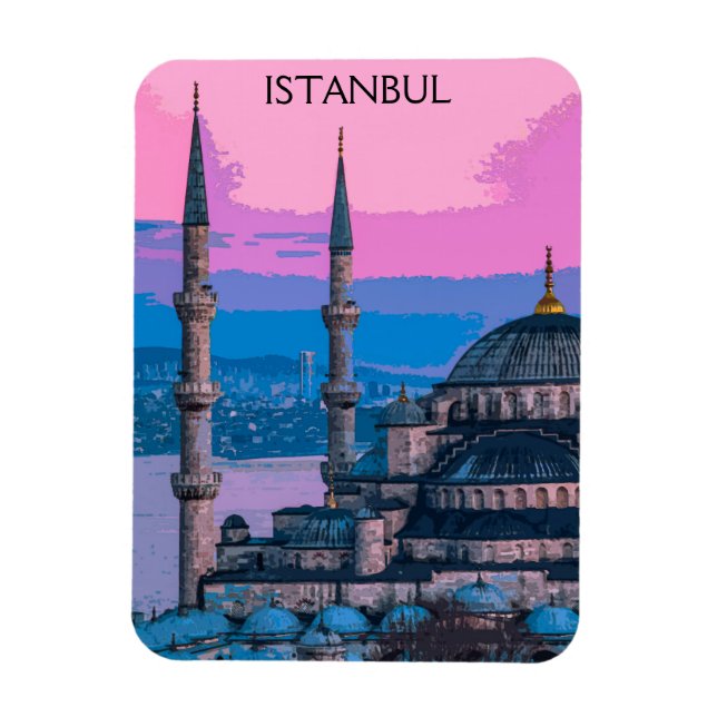Istanbul Turkey Hagia Sophia Architecture Magnet (Vertical)