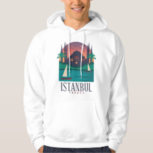 Istanbul Turkey Sailing Boat Turkish Souvenir Hoodie
