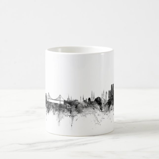 Istanbul Turkey Skyline Coffee Mug (Center)