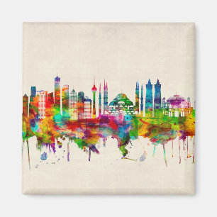 Istanbul Turkey Skyline Magnet