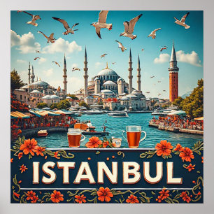 🧲 Istanbul Turkey Trip Memory For Travelers 🧲 Poster