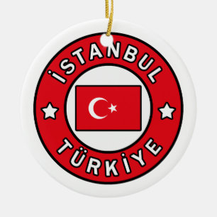 İstanbul Türkiye Ceramic Ornament