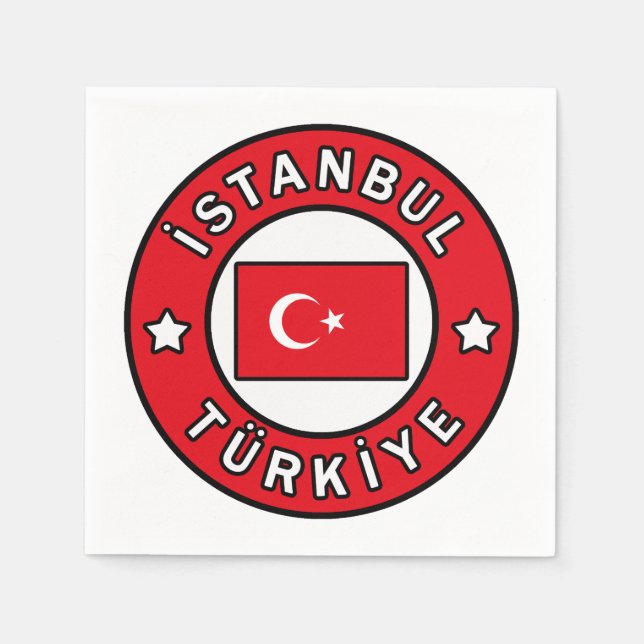 İstanbul Türkiye Napkin (Front)