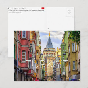 Istanbul, Türkiye Travel Postcard