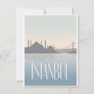 Istanbul vintage postcard