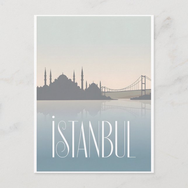 Istanbul vintage postcard (Front)