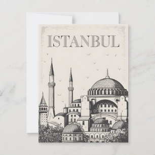 Istanbul vintage postcard