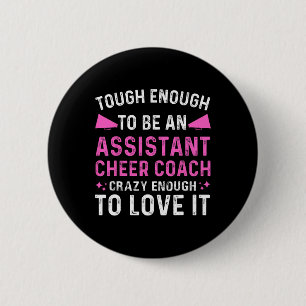 Istant Cheer Coach Cheerleading Cheerleader Apprec 6 Cm Round Badge