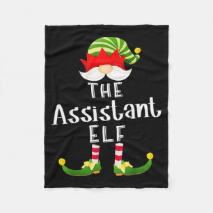 Istant Elf Group Christmas Funny Pajama Party  Fleece Blanket