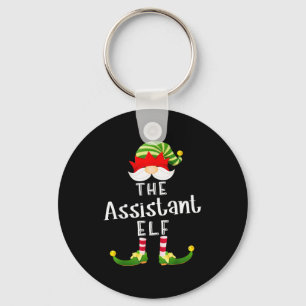 Istant Elf Group Christmas Funny Pajama Party Key Ring
