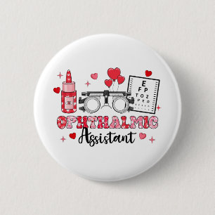 Istant Eye Test Gles Hearts Valentine's Day 1 6 Cm Round Badge