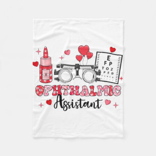 Istant Eye Test Gles Hearts Valentine's Day 1 Fleece Blanket