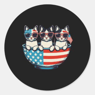 Istant Fireworks Director 4th Of July Independence Classic Round Sticker