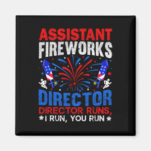 Istant Fireworks Director Independence Day 4th Of Magnet