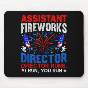 Istant Fireworks Director Independence Day 4th Of Mouse Pad