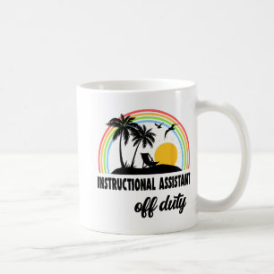 Istant Off Duty Rainbow End Of School Year Coffee Mug