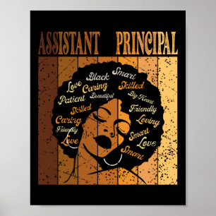 Istant Principal Afro African Women Black History Poster