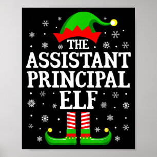 Istant Principal Elf Funny Christmas Family Matchi Poster