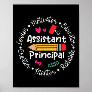 Istant Principal Happy First Day Of School Back To Poster