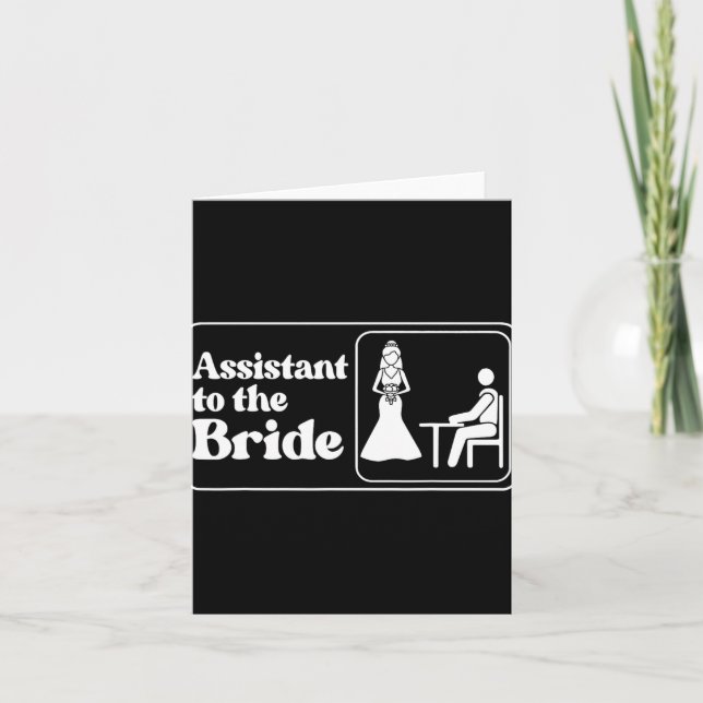 Istant To The Bride Bridesmaid Matching Bacheloret Card (Front)