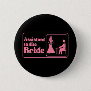 Istant To The Bride Pink Bachelorette Party 6 Cm Round Badge