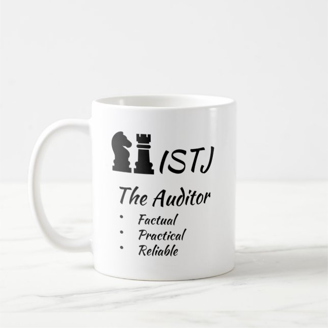 ISTJ MBTI Myers-Briggs Type Indicator Personality Coffee Mug (Left)