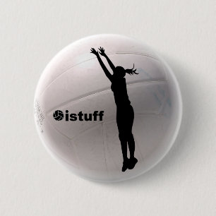 istuff Volleyball 6 Cm Round Badge