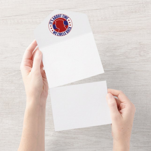 Itˈs about time we circle back all-in-1 invitation (Tearaway)