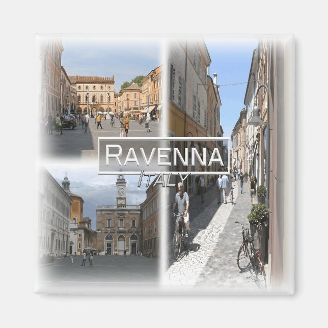 IT1500 Europe, Italy, Ravenna, fridge Magnet (Front)