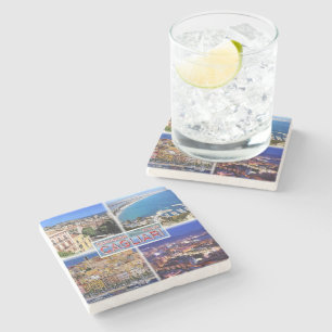 IT2027 Europe - Italy - Sardinia - Cagliari - Harb Stone Coaster