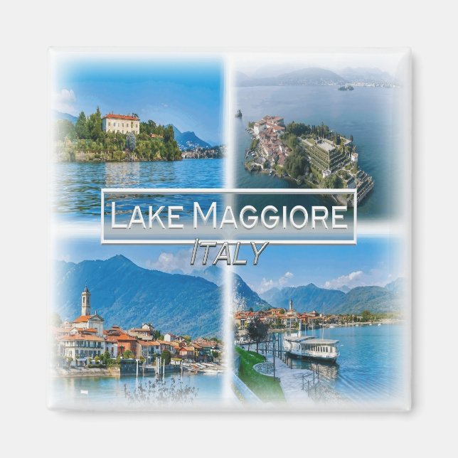 IT3259 Europe, Italy, Lake Maggiore, fridge Magnet (Front)