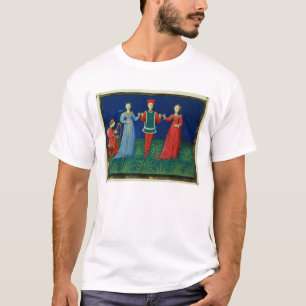 It 973 f.21v A Gentleman dancing with two Ladies, T-Shirt