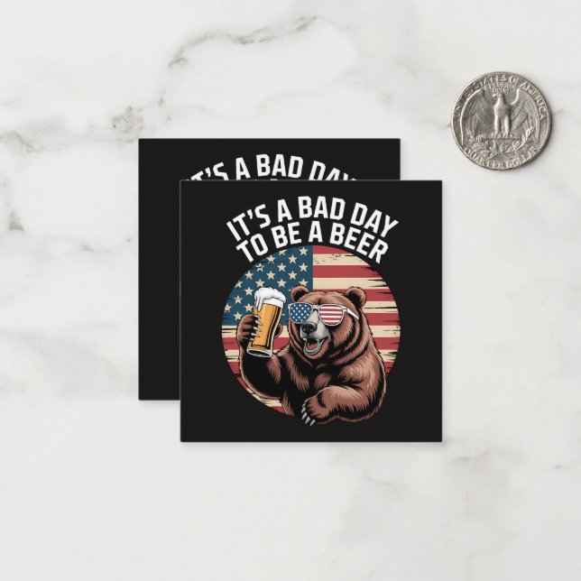 It A Bad Day To Be A Bear Card (Front/Back In Situ)