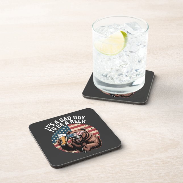 It A Bad Day To Be A Bear Coaster (Right Side)