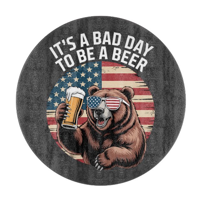 It A Bad Day To Be A Bear Cutting Board (Front)