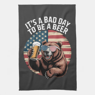 It A Bad Day To Be A Bear Tea Towel