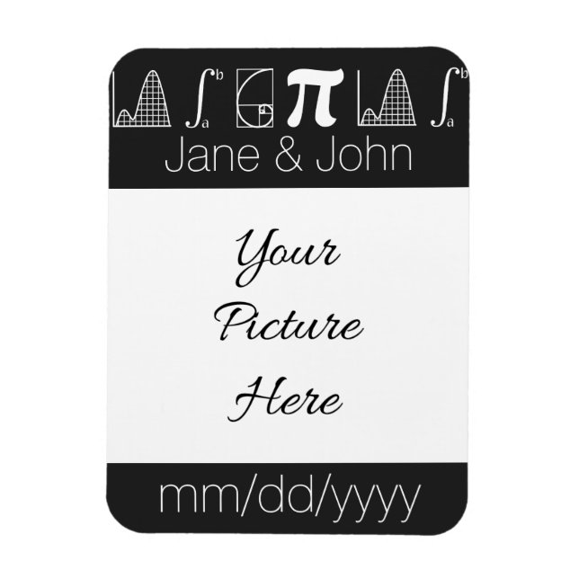 It Adds Up in Black Save-the-Date Magnet (Vertical)