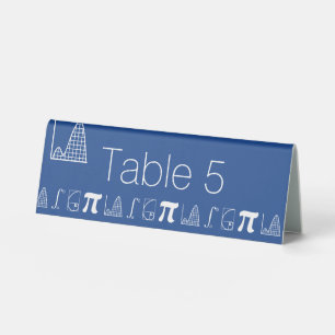 It Adds Up in Blue Table Tent Sign