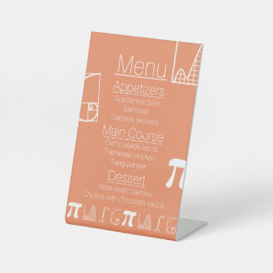 It Adds Up in Coral Pedestal Sign