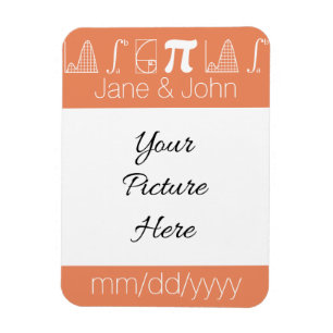 It Adds Up in Coral Save-the-Date Magnet