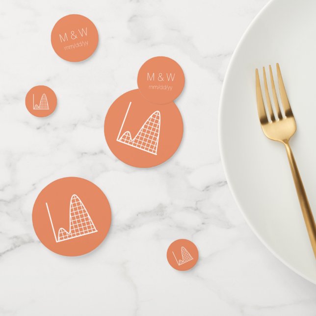 It Adds Up in Coral Table Confetti (Group)